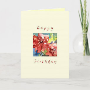 Tarjeta feliz cumpleaños, rosas