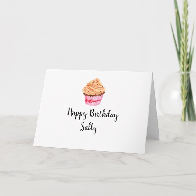Tarjeta Feliz cumpleaños Sally Card (Anverso)
