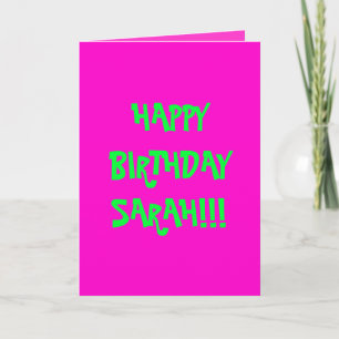 TARJETA FELIZ CUMPLEAÑOS SARAH!!!