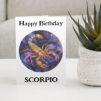 Feliz cumpleaños Scorpio Zodiac
