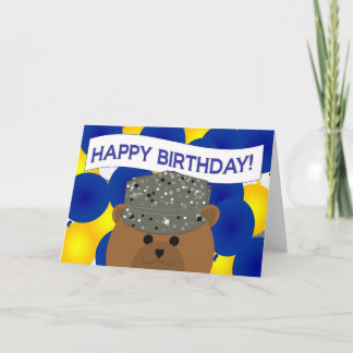 Tarjeta ¡Feliz cumpleaños, servicio activo de la Fuerza Aé