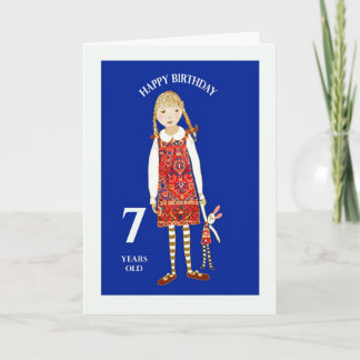 Tarjeta "Feliz cumpleaños siete años "