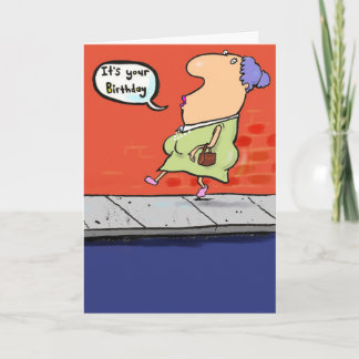 Tarjeta Feliz cumpleaños sin sentido.