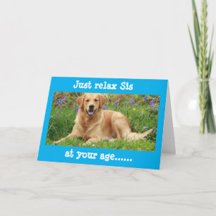 TARJETA FELIZ CUMPLEAÑOS ***SIS** DESCANSAR EN SU CUMPLEAÑ