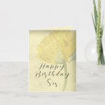 Tarjeta Feliz cumpleaños Sis Sister Card Tulip Amor Amaril<br><div class="desc">Los tulipanes son una de las flores más bellas de mi primavera. Una de mis flores favoritas con seguridad. A cualquiera en su vida le encantará esta tarjeta de cumpleaños. Puedes personalizar a quién quieres enviarlo. Estará encantada con el color luminoso y soleado, con un toque ligeramente vintage y un...</div>