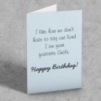 Feliz cumpleaños, sobrina de Uncle Humor Funny