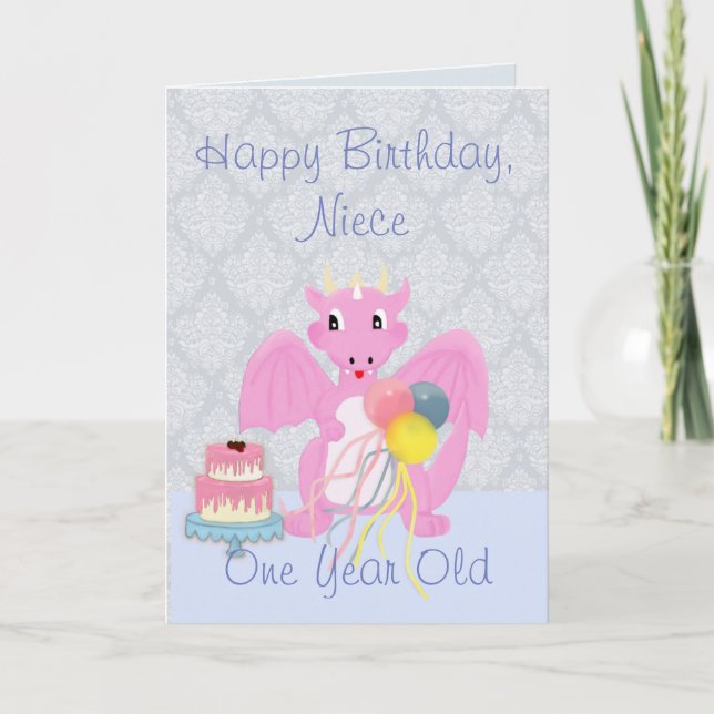 Tarjeta Feliz cumpleaños, sobrina, dulce Personalizado dra (Anverso)