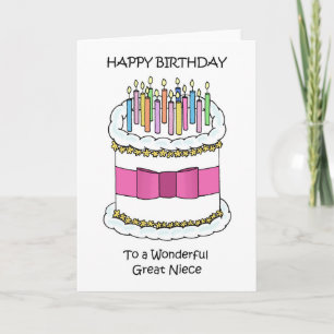 Tarjeta Feliz Cumpleaños Sobrina Nieta