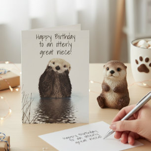 Tarjeta Feliz Cumpleaños Sobrina Otterly Genial