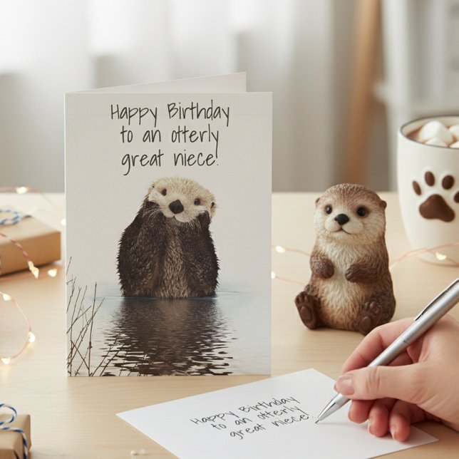 Tarjeta Feliz Cumpleaños Sobrina Otterly Genial (Subido por el creador)