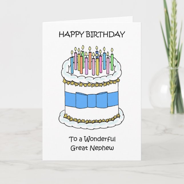 Tarjeta Feliz Cumpleaños Sobrino Nieto (Anverso)