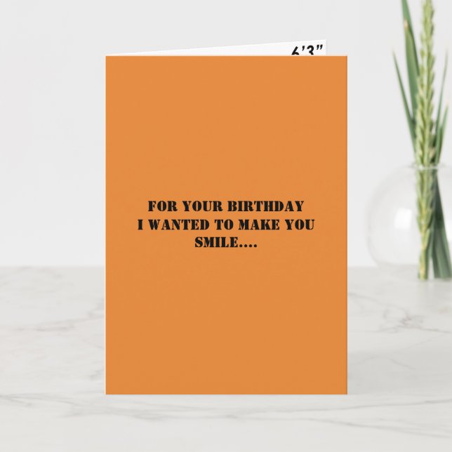 Tarjeta Feliz cumpleaños sonrisa a Trump Mugshot Moron 45 (Anverso)