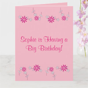 Tarjeta ¡Feliz cumpleaños Sophie! (Nombre)