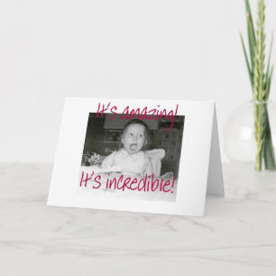 Tarjeta Feliz cumpleaños sorprendente del bebé