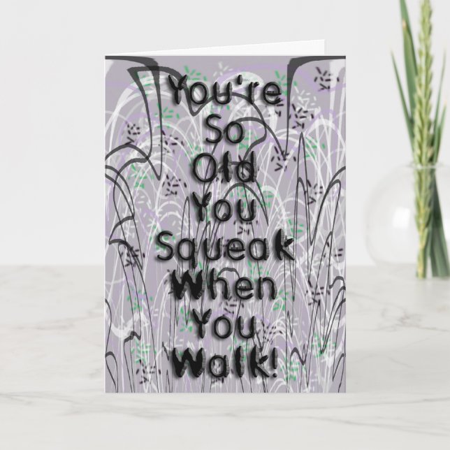 Tarjeta ¡Feliz cumpleaños Squeaky! (Anverso)