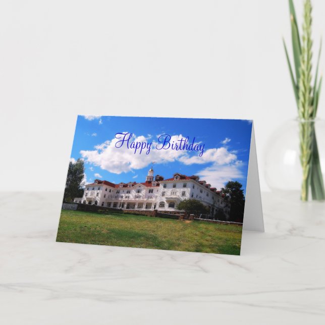 Tarjeta Feliz cumpleaños, Stanley Hotel, Colorado (Anverso)
