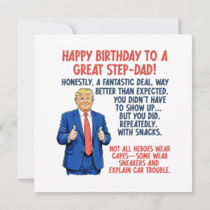 Tarjeta Feliz cumpleaños Stepdad