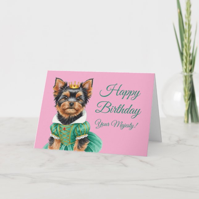 Tarjeta Feliz Cumpleaños, Su Majestad (Anverso)