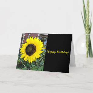 Tarjeta Feliz cumpleaños Sunflower