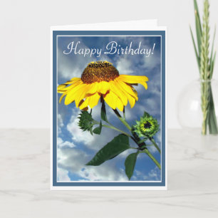 Tarjeta Feliz cumpleaños Sunflower