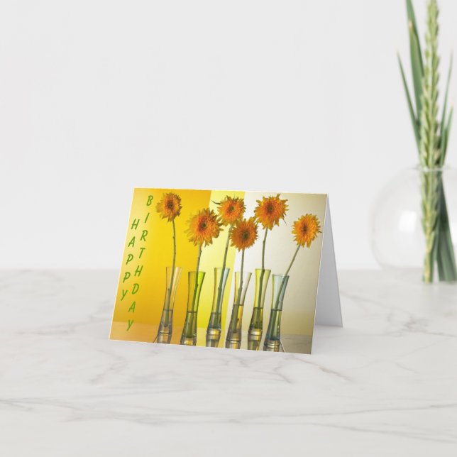 Tarjeta ¡Feliz cumpleaños, Sunshine! (Anverso)