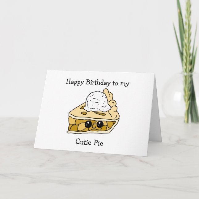 Tarjeta Feliz cumpleaños Sweetie Pie, amigo de la familia (Anverso)