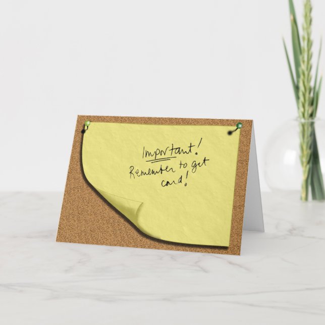 Tarjeta ¡Feliz cumpleaños tardío! (Anverso)