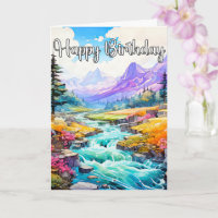 Feliz cumpleaños, temprana primavera al aire libre