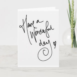 TARJETA FELIZ CUMPLEAÑOS/TENER UN MARAVILLOSO DÍA