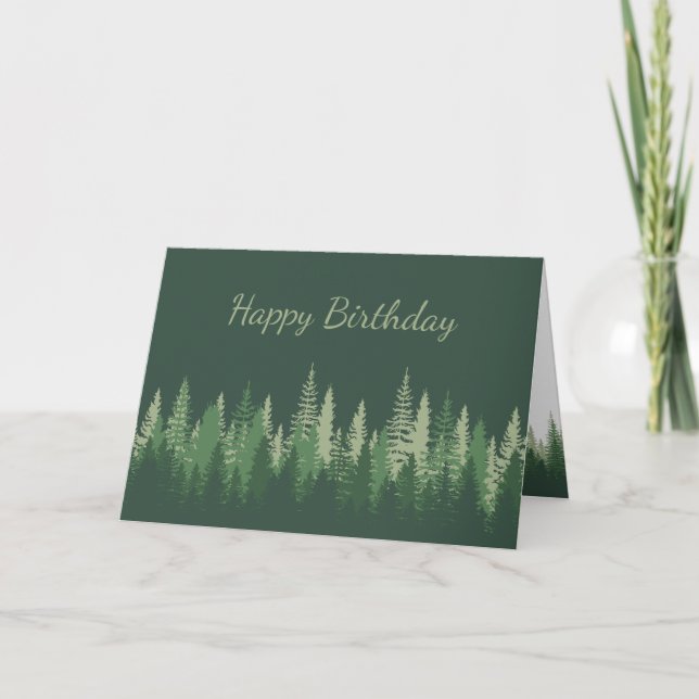 Tarjeta Feliz cumpleaños Terapia de la Naturaleza Selva (Anverso)