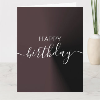 Tarjeta Feliz Cumpleaños Texto Simple Personalizado