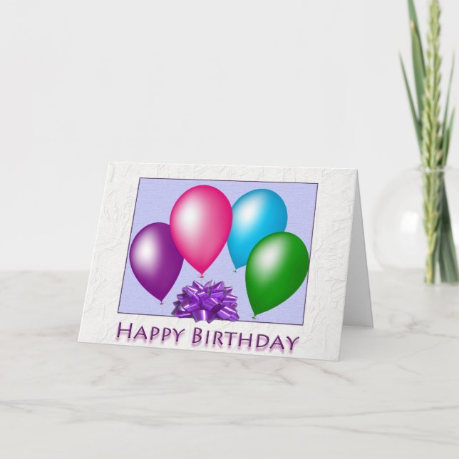 Tarjeta Feliz cumpleaños todos nosotros (Anverso)