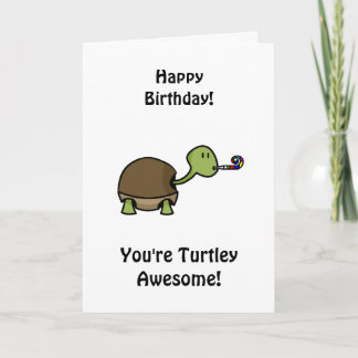 Tarjeta Feliz cumpleaños - Tortuga