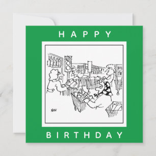Tarjeta Feliz Cumpleaños Trabajador de Supermercado
