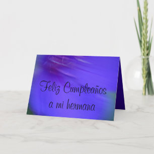 Tarjeta - Feliz Cumpleaños un hermana del MI