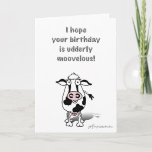Tarjeta ¡Feliz cumpleaños vaca!