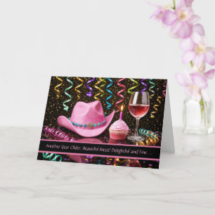 Tarjeta Feliz Cumpleaños Vaquera Divertida y Linda del Cam