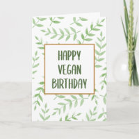 Feliz cumpleaños vegano