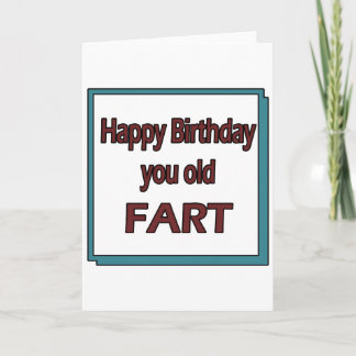 Tarjeta Feliz cumpleaños, viejo fart