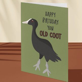 Tarjeta Feliz Cumpleaños Viejo Zampullín Divertido