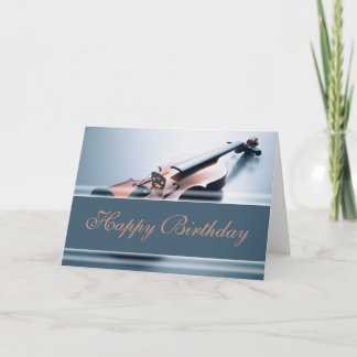 Tarjeta Feliz cumpleaños - Violín