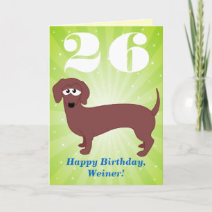 Tarjeta Feliz cumpleaños Weiner