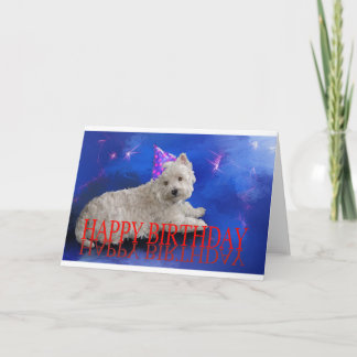 Tarjeta Feliz cumpleaños Westie