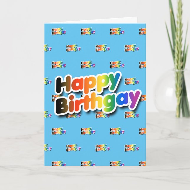 Tarjeta Feliz Cumplegay (Anverso)