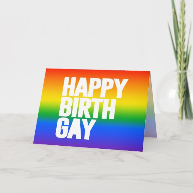 Tarjeta Feliz Cumplegay (Anverso)