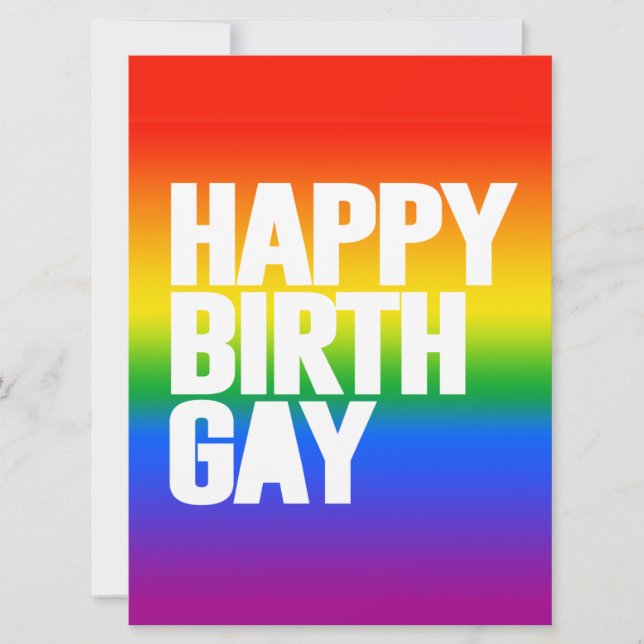 Tarjeta Feliz Cumplegay (Anverso)