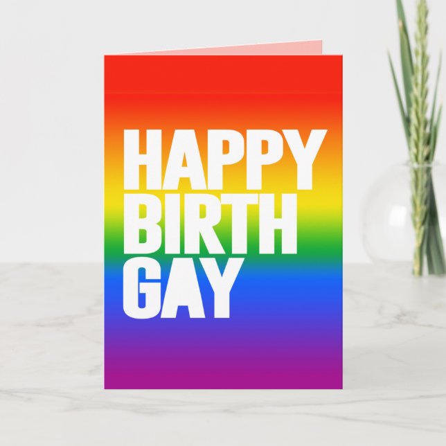 Tarjeta Feliz Cumplegay (Anverso)