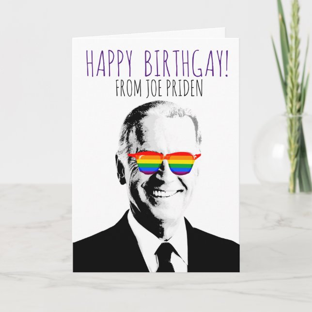 Tarjeta Feliz Cumplegay de Joe Priden (Anverso)