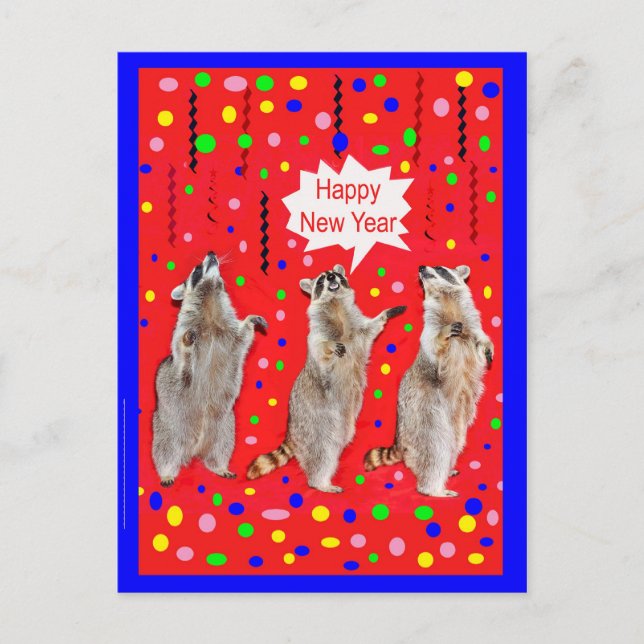 tarjeta feliz de año nuevo (Anverso)