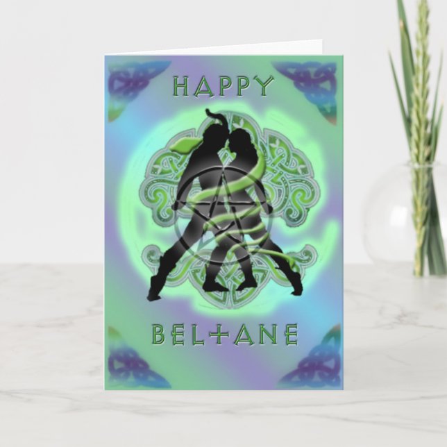 Tarjeta feliz de Beltane (Anverso)